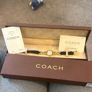 Coach Gold and Black Women's Watch
